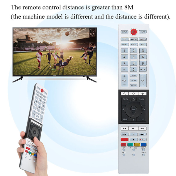 Toshiban CT‑90430 CT‑90429 Ultra HD Smart TV:n korvaava kaukosäädin