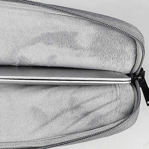 Laptopveske 14 Tommer Vanntett Dokumentmappe Nettbrett Datamaskin Dokumentmappe Skulderveske for Menn Kvinner Høgskoleklasse Arbeid Forretningsreise Mørk Grå