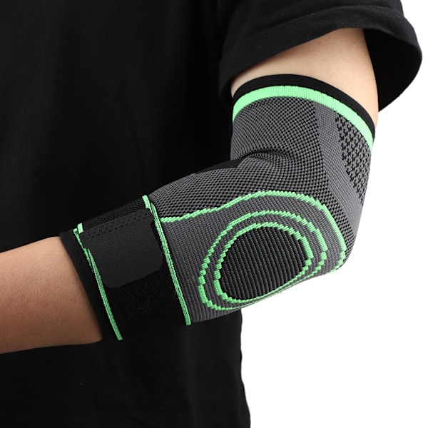 Utomhus Sport Fitness Basketboll Arm Guard Elasticitet Stickning Kompression Armbågsstöd Skyddande UtrustningM