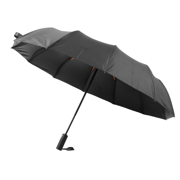 Sol og regn paraply 24 ribber sol blokering UV beskyttelse sammenklappelig automatisk paraply til daglig rejse sort