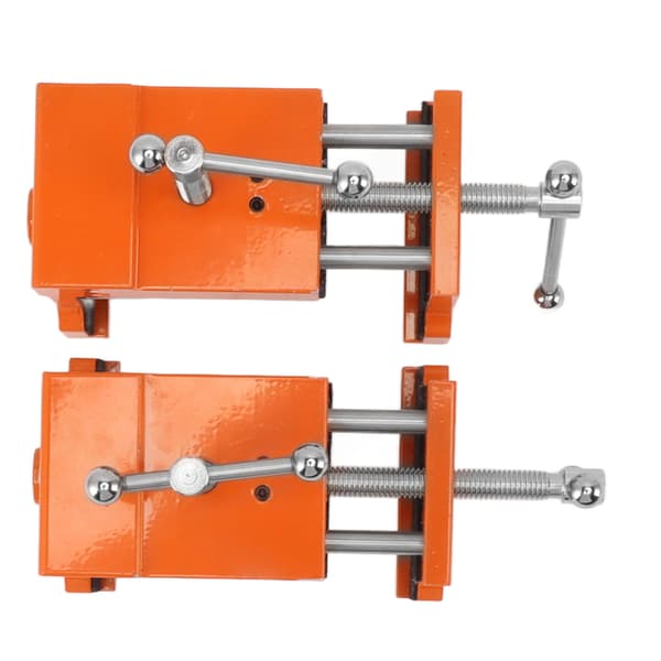2 stk. skabsklo i aluminiumslegering til montering af skabsfrontramme, orange