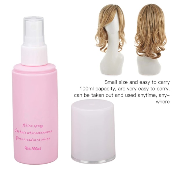 100ml Wig Care Solution Wig Detangle Spray for Moisturizes Replenishes Synthetic Wigs Easy Combing