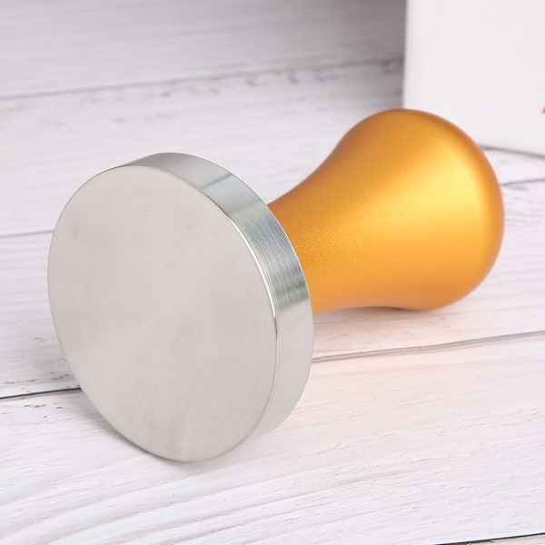 58 mm guld avtagbar kaffepress i rostfritt stål, tillbehör för pressning av kaffepulver