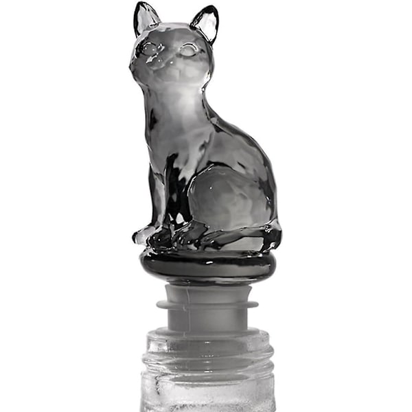 Black Cat Wine Champagne Bottle Stopper