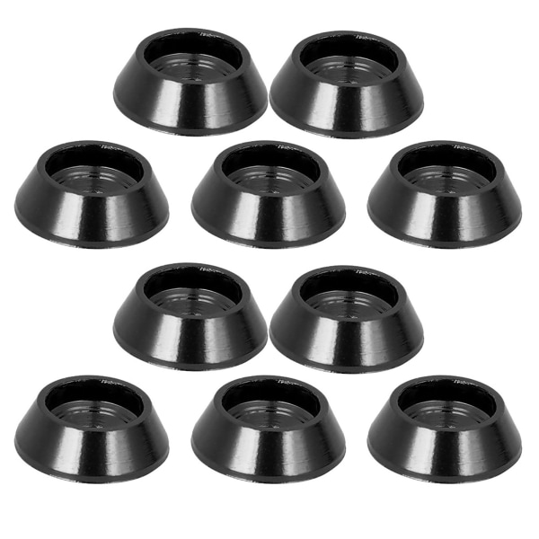 10 stk aluminiumslegeringsskrue Shim Oppgradering Reservedeler Passer for MND90 MN99 MN91 FJ45 (Sort)