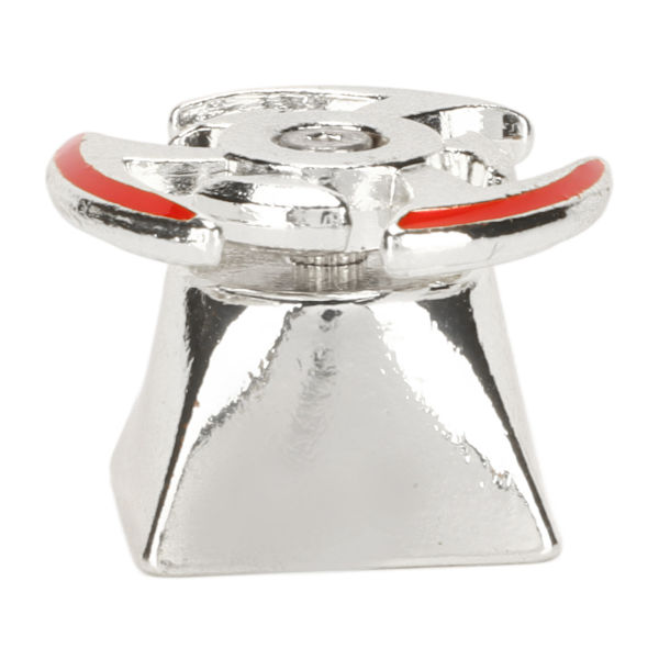 Roterande tangentknapp i metall med ergonomisk design för mekaniska tangentbord, silver