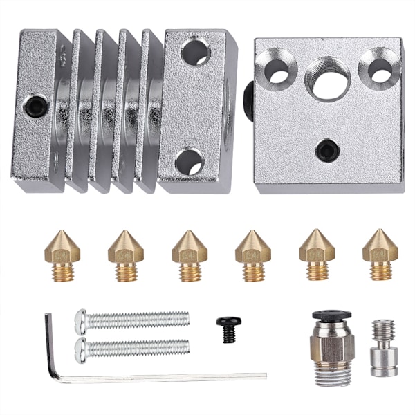 3D-skriver rustfritt stål J-hode Hotend Ekstrudersett for Creality CR10 CR10S CR10S4 CR10S5