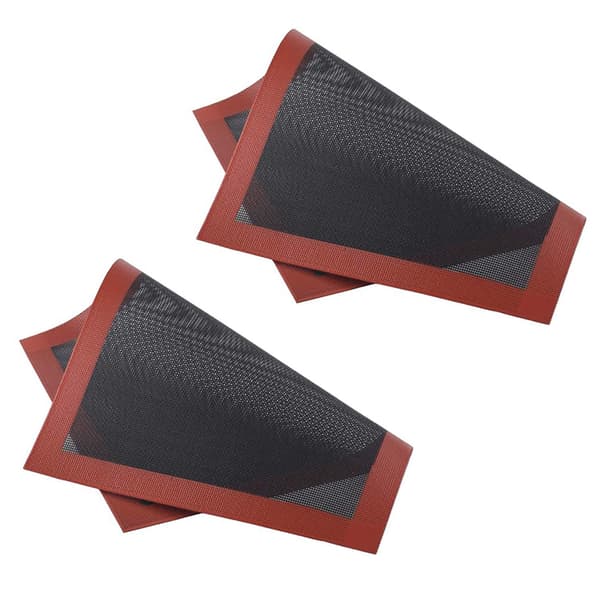 2 stk. Non-stick bageplade, glasfiber ovnmåtte, kagemåtte, silikone bageunderlag, bageværktøj