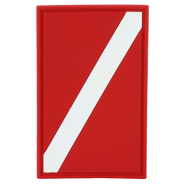 Utomhus PVC Scuba Diving Flagga Patch Dykare Down Backpack Badge Ersättningstillbehör