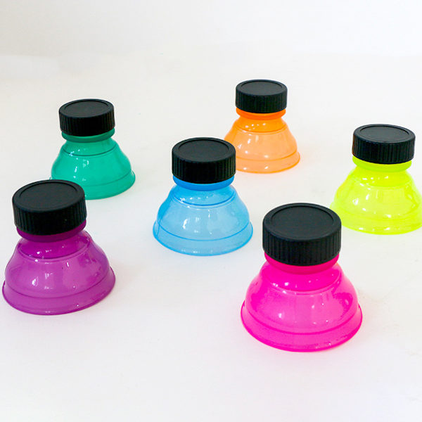 6 stk Random Color Klar Sodavandsdåselåg Dåsedæksler til Sodaøl Energidrikke Juice Genanvendelige låg