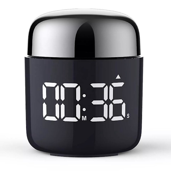 Digital Køkken Timer Stor LED Display Justerbar Lydstyrke Madlavning og Klassetimer til Børn og Lærere Sort