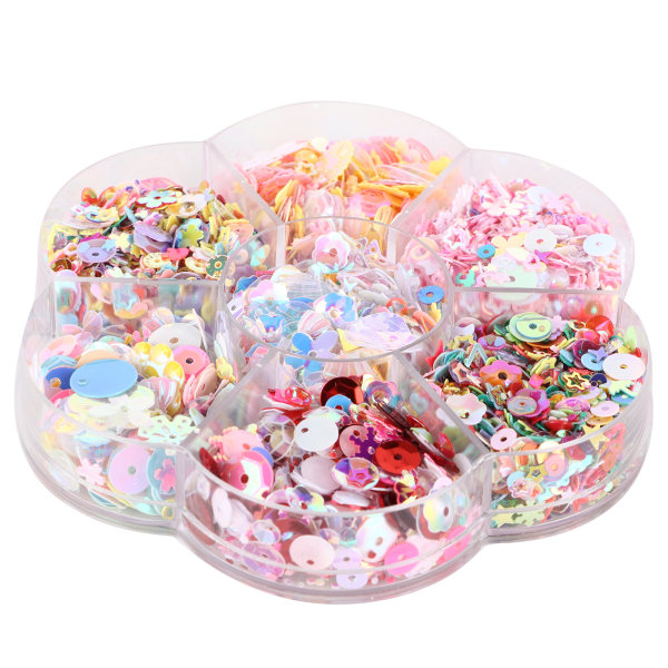 Glitter Confetti väri epäsäännöllinen reikä kiiltävä vaatetarvikesarja tee-se-itse set