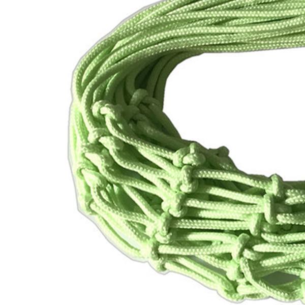 50 cm selvlysende basketballnett erstatning nylon ball skyting nett for daglig trening grønn