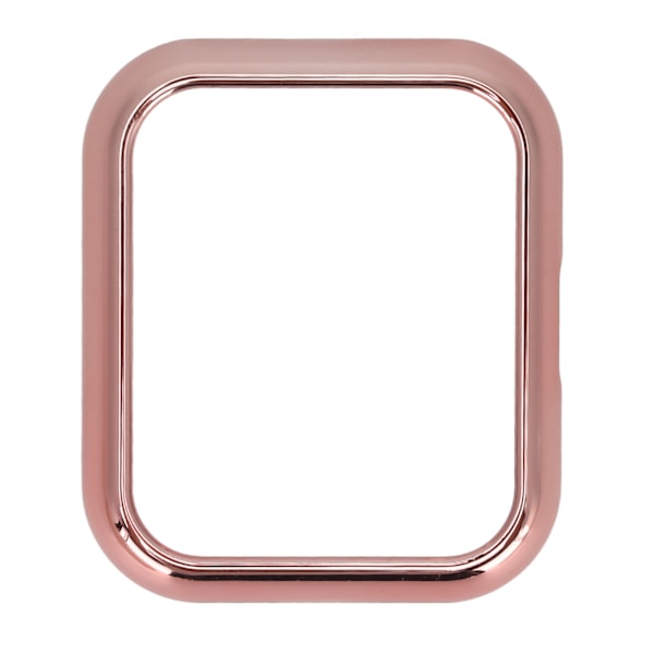 TPU Full Bumper skjermbeskyttende deksel vakuumelektroplate for Realme Watch 2 Pro WatchRose Pink