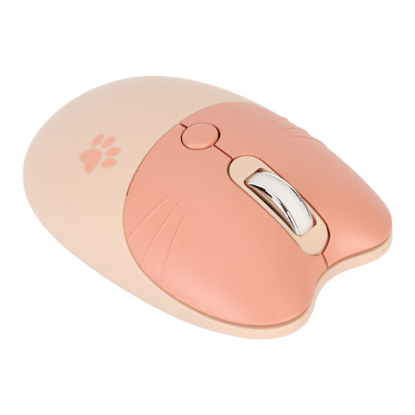 2,4G Cat trådløs mus Mute USB-mottaker Søt bærbar 3 nivåer DPI-mus for M3 bærbar PC-datamaskin Melketefarge