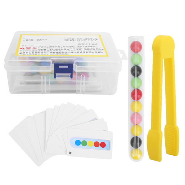 Test Tube Toy - Tretreperler i tre - Finmotoriske leker - Pedagogiske leker - Gave til barn