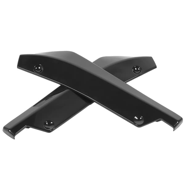 2stk Bakre Stötfångare Läpp Diffuser Spoiler Anti-Repskydd Blank Svart Universal för Bil