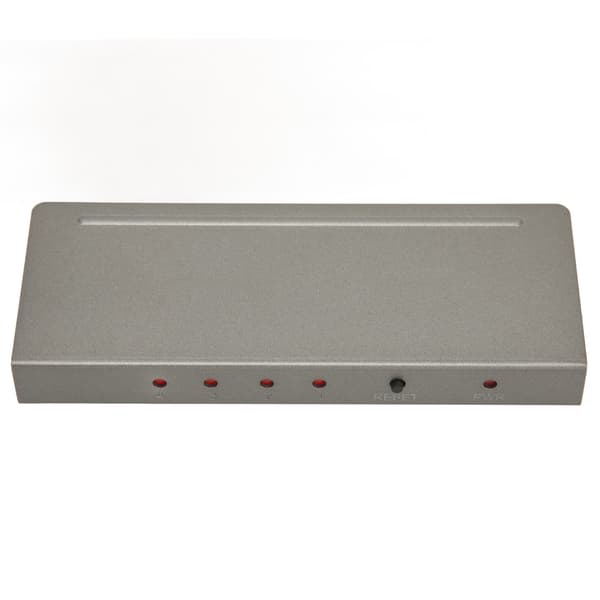 HD Multimedia Interface Splitter 4K 1 in 4 ut Stöd 3D 1080P Video Distributor Duplicator 100‑240V UK-kontakt