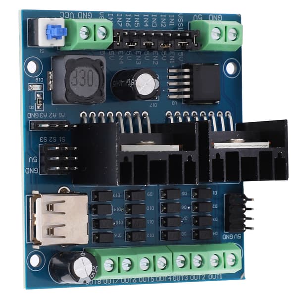 L298N Drivermodul 4-kanals Smart Auto Motor Driving Board Elektronisk Komponent