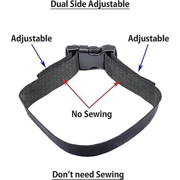 Extra tjocka plastsnabba spännen - Set med 4, 3,8 cm breda