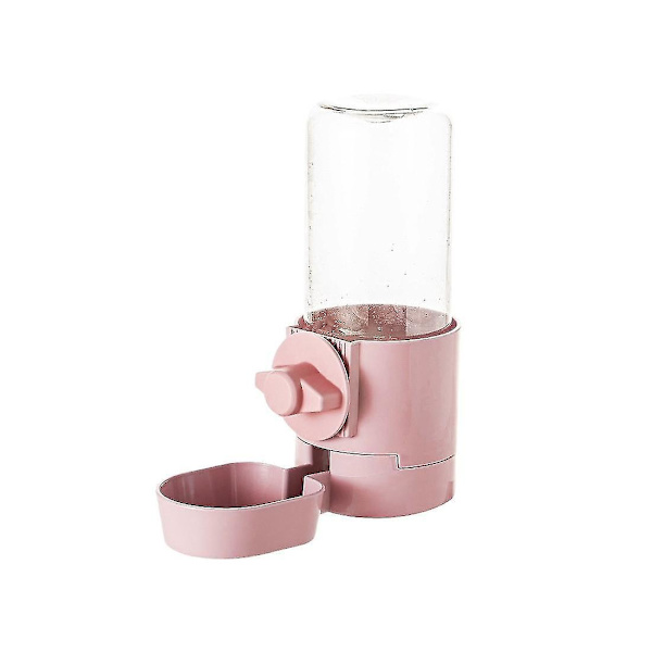 Automatisk Vattenflaska för Marsvin och Hamster (500ml/17oz) - Droppfri Rosa