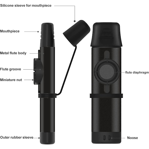 Fargerik Metall Kazoo for Barn Musikkinstrumenter - Justerbar Tone, Perfekt for Fløyte Membraner, Gitar, Ukulele, Fiolin og Piano Keyboard