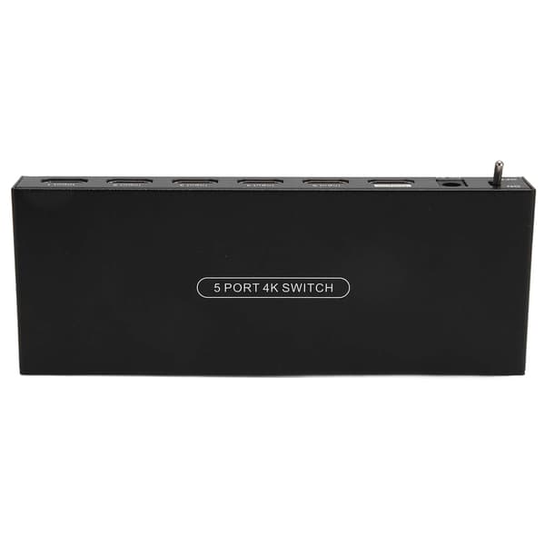 5-portars HD Multimedia Interface Switcher 4K 60Hz Surroundljud 5 in 1 ut HD Multimedia Interface 2.0 Switch 100‑240V EU-kontakt