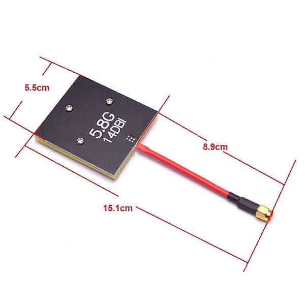 FPV 5.8G 14DBi Högförstärkningspanelantenn för Phantom/Transmitter RP-SMA