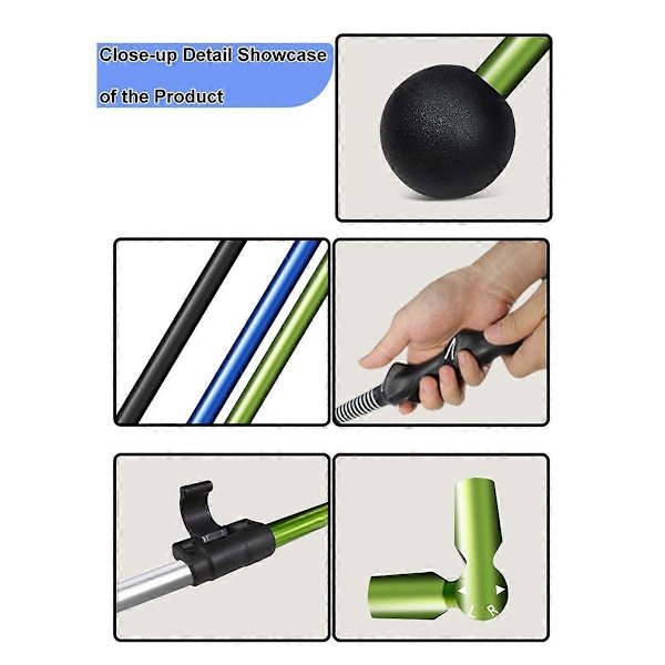 Golf Swing Trainer Træningshjælp Justerbar Golf Træningshjælp Sort