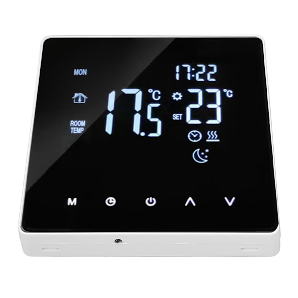 4400W Temperaturregulator LCD Touch Screen Golvvärme Termostat 5 till 60°C Inställning AC 90‑240V 3A med WiFi Länkning