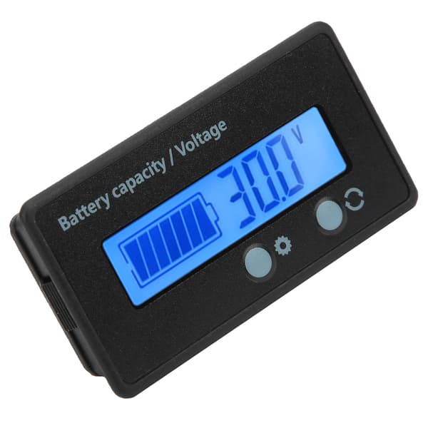 DC10‑100V LCD-skærm Batteriniveauindikator Voltmeter Spændingstester Blå Baggrundsbelysning