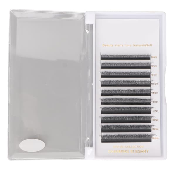 DIY Eyelash Extension 8-12mm Mix 10 rækker D Curl Tykke Fluffy Bløde 5D Lash Extension Clusters