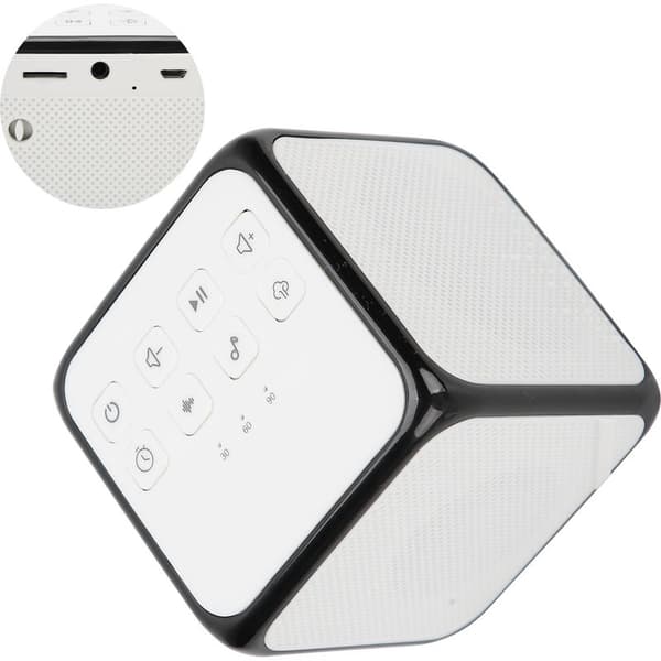 Bærbar hvit støymaskin for søvn, avslapning og søvnhjelp, hvit støyinstrument for søvn, 100-240V plugg.