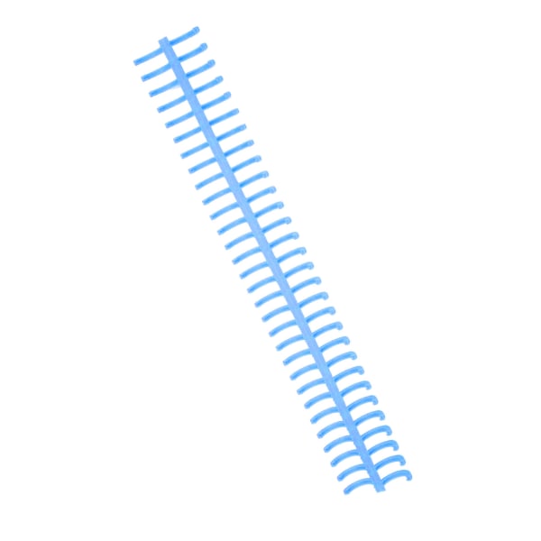 10 stk spiralbindende spole 130 ark kapasitet ryggradskamb 30 hull 16mm diameter sett blå