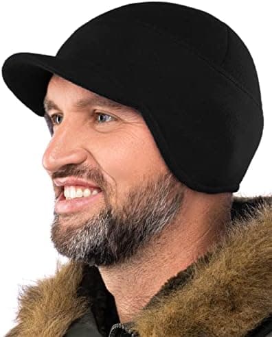 Vinterhue med skygge - Herre Dame - Øreklap Skull Cap Hat