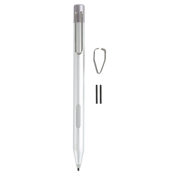 Stylus Pen 4096 Levels Trykfølsomhed Digital Kapacitiv Stylus til Surface Pro 6 5 4 3 Go Book Laptop Studio Silver