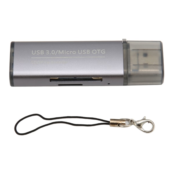 Minnekortleser 5 Gbps overføringshastighet 3 i 1 USB Type A 3.0 hannmikro-USB-lagringskortleser for kvinner