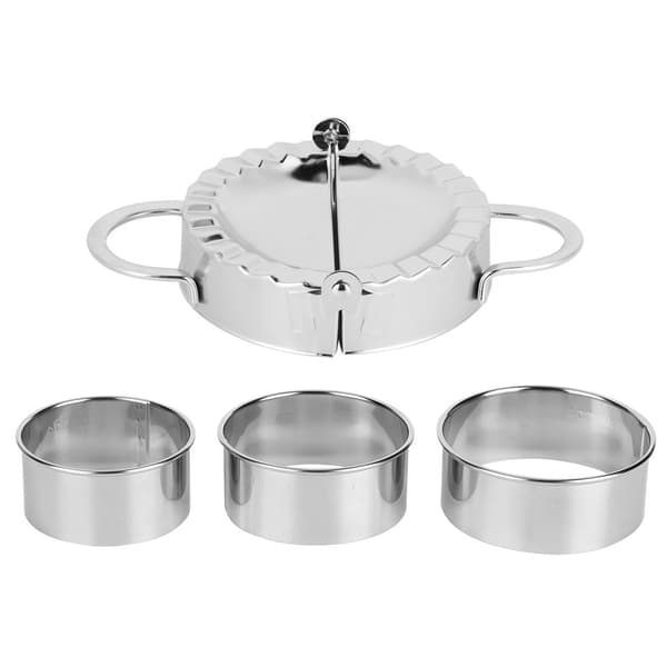 Husholdnings 304 rustfrit stål manuel dumpling dejpresser maker forme kit køkkenredskaber