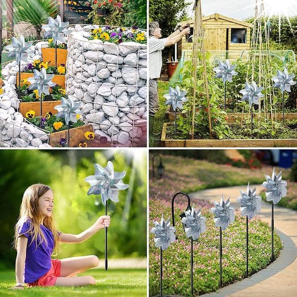 Vindsnurror / Reflekterande Fågelskrämmor 10-pack 10-Pack 292