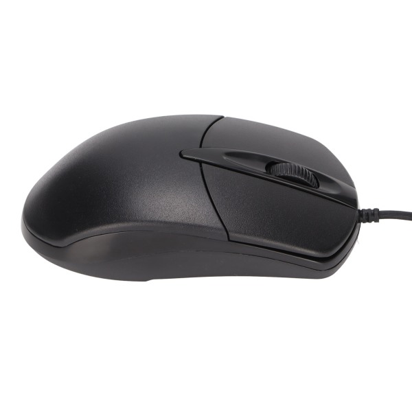 Oppvarmet mus 3 nivåer Justerbar svart Ergonomisk 1600DPI kablet oppvarmingsmus for Windows for OS X System Desktop Laptop