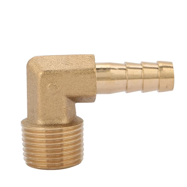 2 kpl/setti G3/8 urosäikeinen messinki kyynärpää letkun liitäntäliitin sovitin (8 mm)