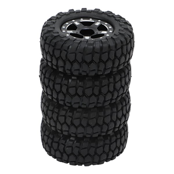 RC-bilhjul och däck för Axial SCX24 modell 1/24 fjärrstyrd bil uppgraderingstillbehör svart
