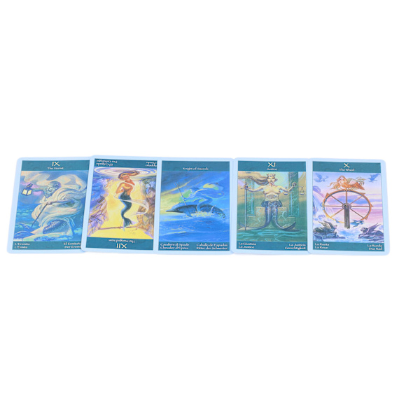 78 stk Tarot-kort Kobberplatepapir Havfruer Spådomskort for Hjemmefest Brettspill