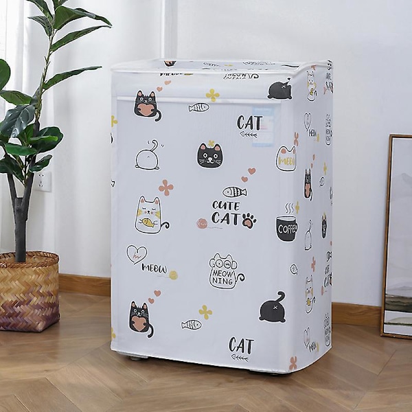Vanntett deksel for vaskemaskin eller tørketrommel - Passer til de fleste frontlastede vaskemaskiner og tørketromler - Forest Fun Cat