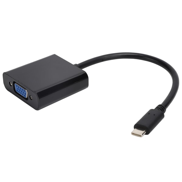 TypeC til VGA-konverter 10 Gbps USB 3.1 HD 1080P videoadapterkabel 15-pin hun