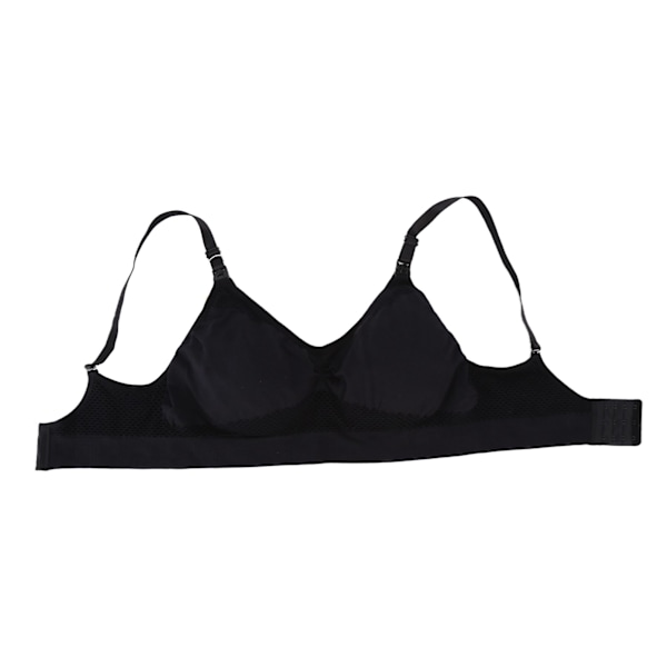 Åndbar håndfri pumpe bh gravide kvinder amme bh amning bh sort XXL