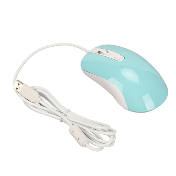 Kablet spillmus RGB bakgrunnsbelyst 3500DPI 4 knapper Ergonomisk design Kablet datamus Blå
