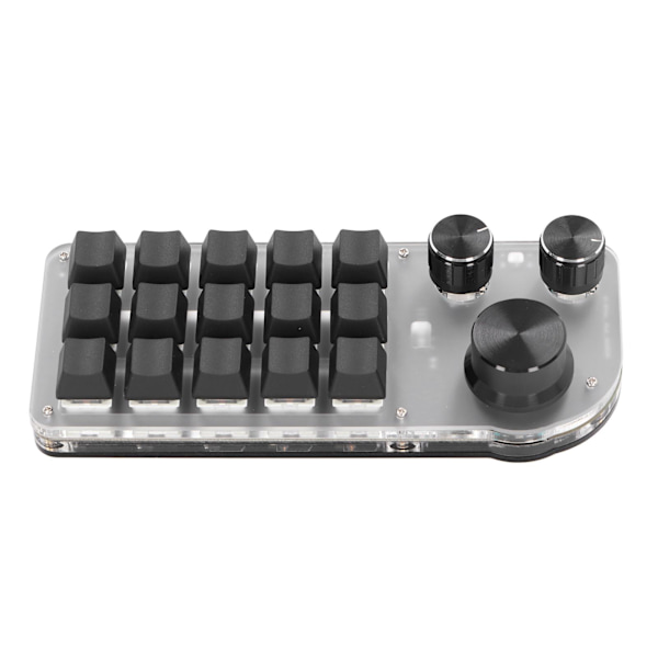15 näppäintä 3 nuppia ohjelmoitava näppäimistö langallinen USB langaton Bluetooth sininen kytkin Mini Macro mekaaninen peli näppäimistö