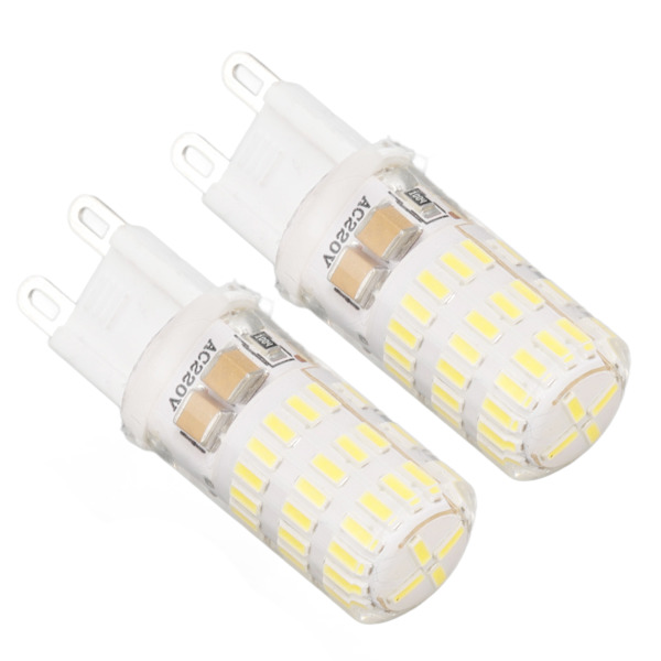 2 st G9 LED-lampor Dimbara 3W 270 Ljusflöde AC220V Multipel Skydd Liten Ljuskälla för Bordsvägg Taklampa