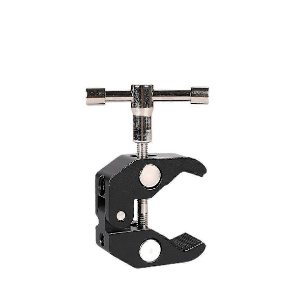 Super Clamp 2-pak til stativben, kameramonitor, LED-lys, sort